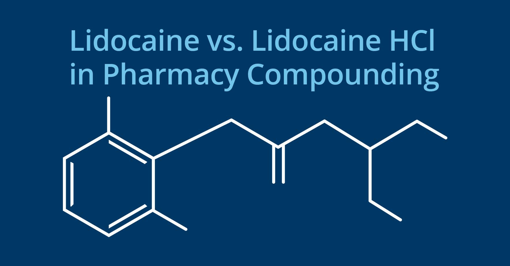 THE PCCA BLOG Lidocaine vs. Lidocaine HCI